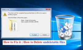 How to delete undeletable files in Windows?