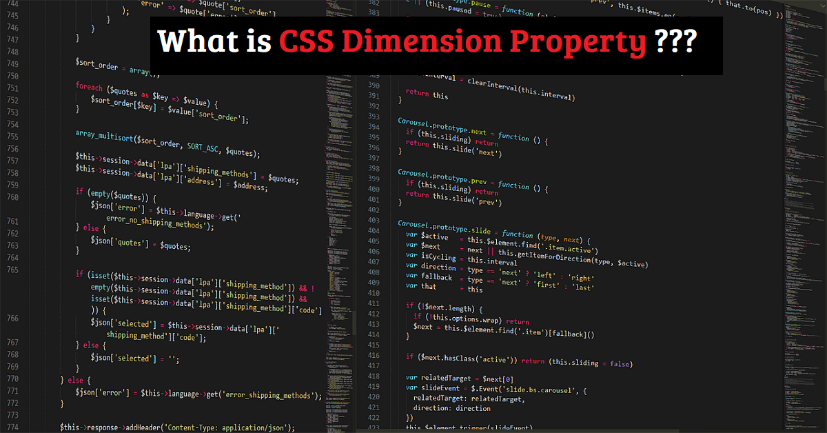 You are currently viewing CSS Dimensions