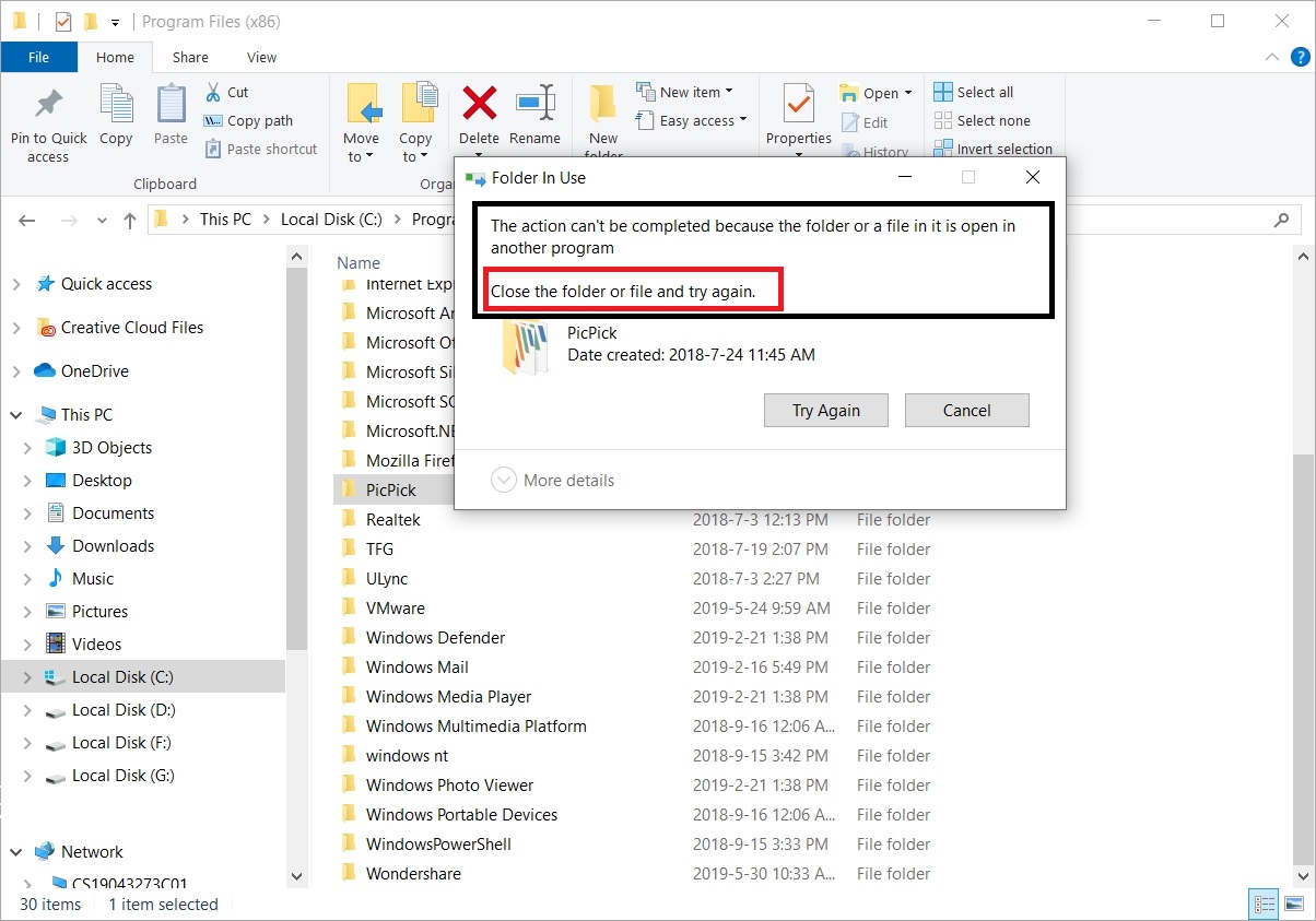 how to delete undeletable files windows 10