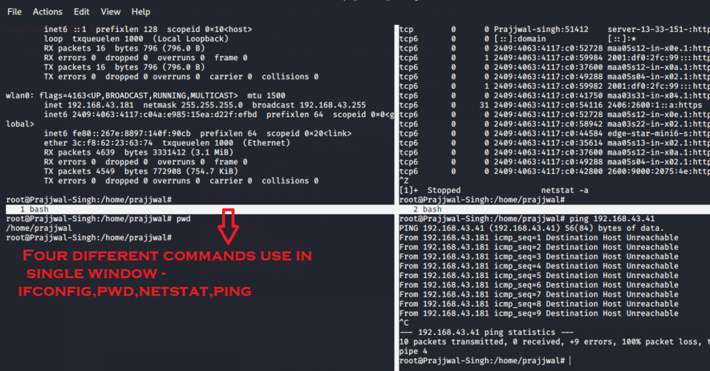 How to Split Kali Linux terminal into multiples >> bittutech