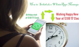 How to schedule a WhatsApp message?