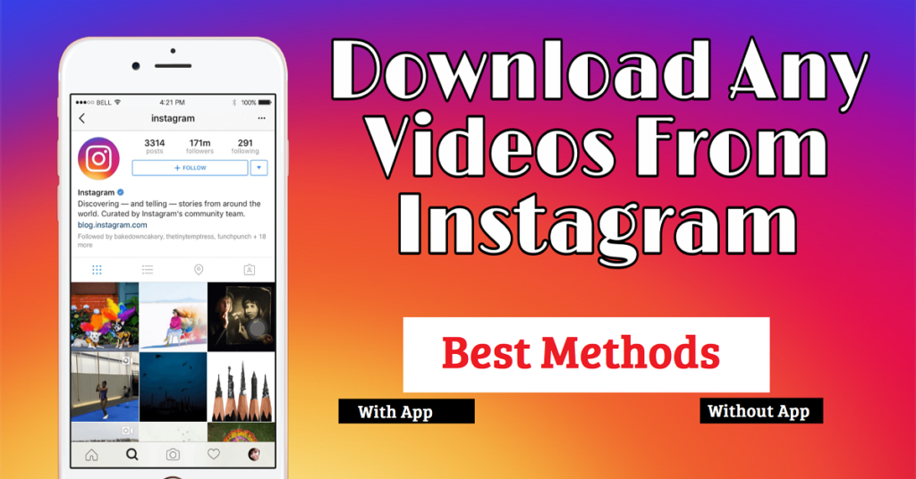 instagram download photo and video