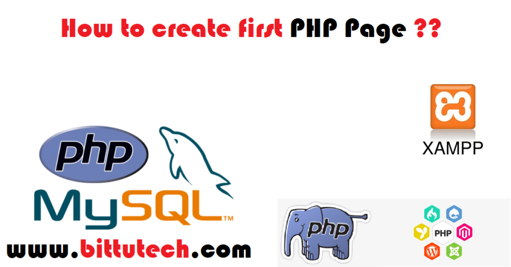 How to create first PHP page >> bittutech