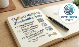 Python Modules Handwritten Notes | Import Modules & Packages
