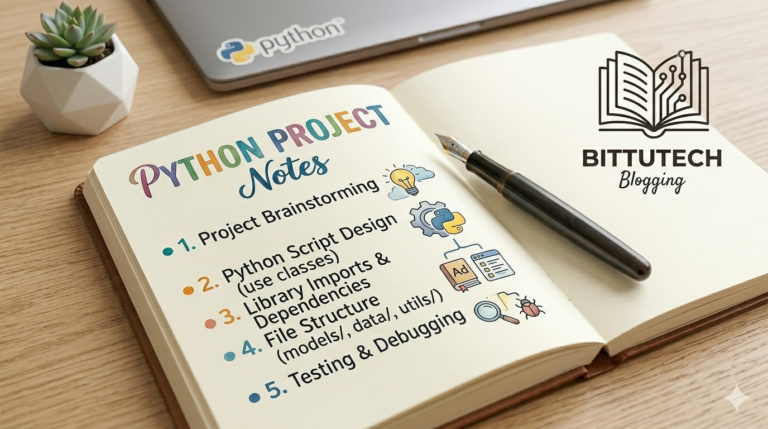 Read more about the article Python Project Handwritten Notes | Beginner Python Project Guide