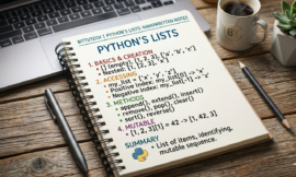 Python Lists Handwritten Notes | List Methods & Operations