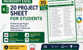 20 Best Microsoft Excel Project Ideas for Students (Free PDF Download)