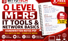 O Level M1-R5 IT Tools & Network Basics Handwritten Notes PDF – All Units in One