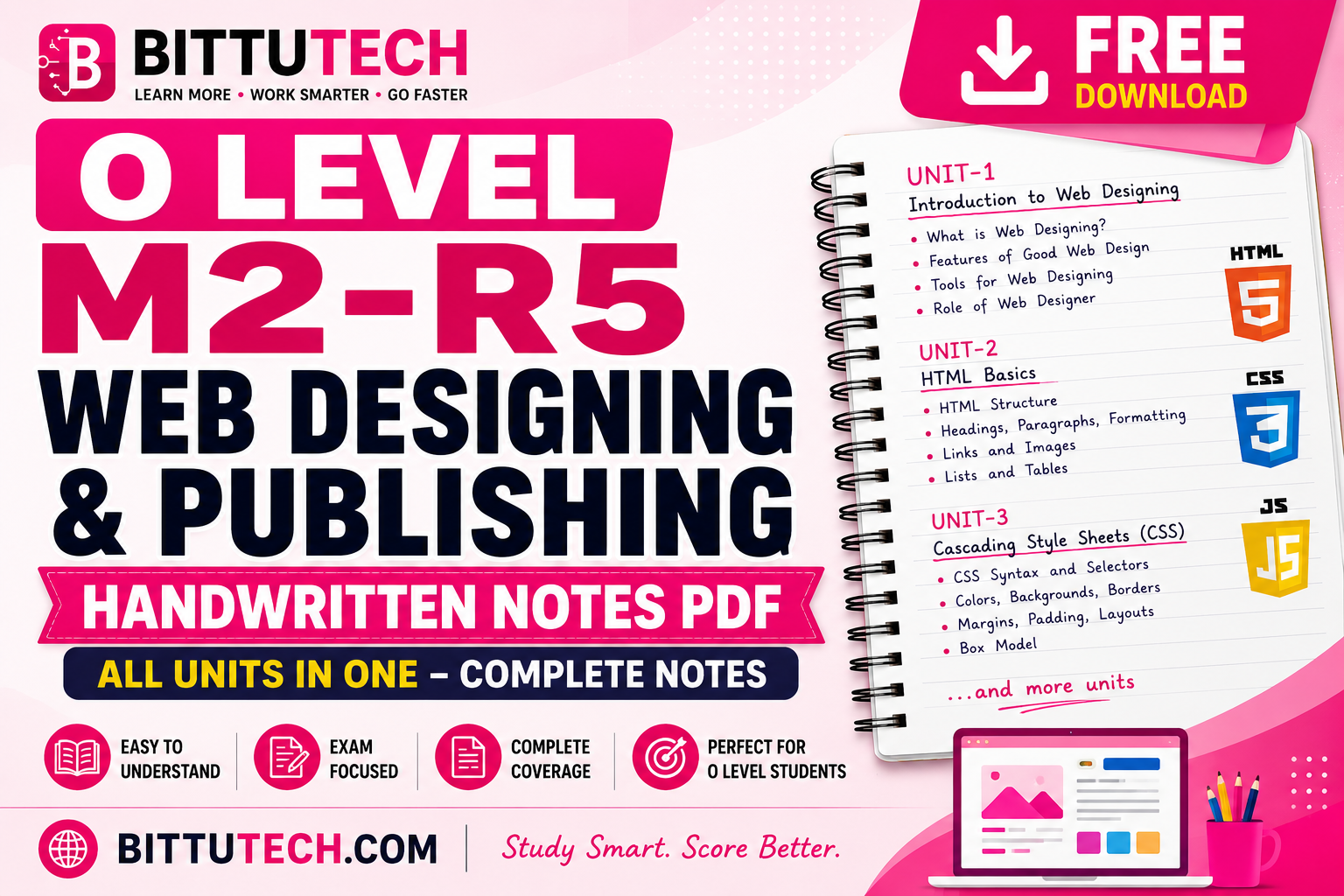 You are currently viewing O Level M2-R5 Web Designing & Publishing Notes PDF – Free Download